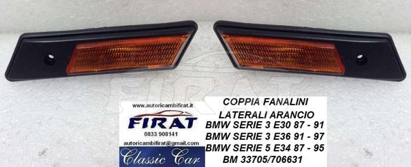 FANALINO LATERALE BMW SERIE 3 E30/36 - SERIE 5 E34 ARANCIO